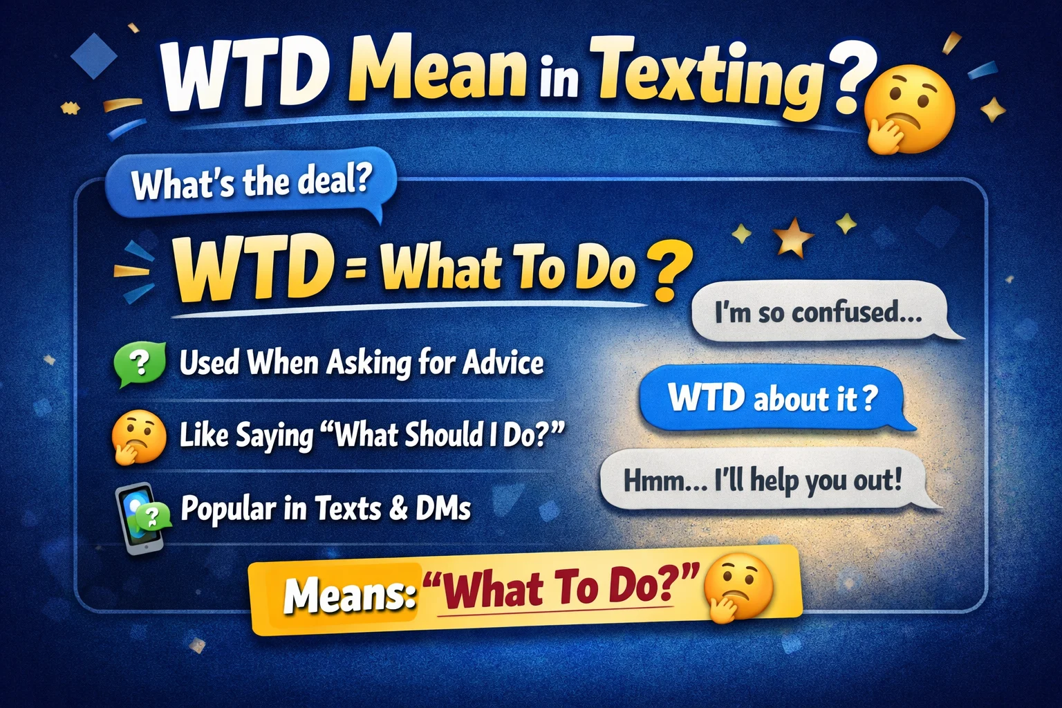 WTD Mean in Texting 2026