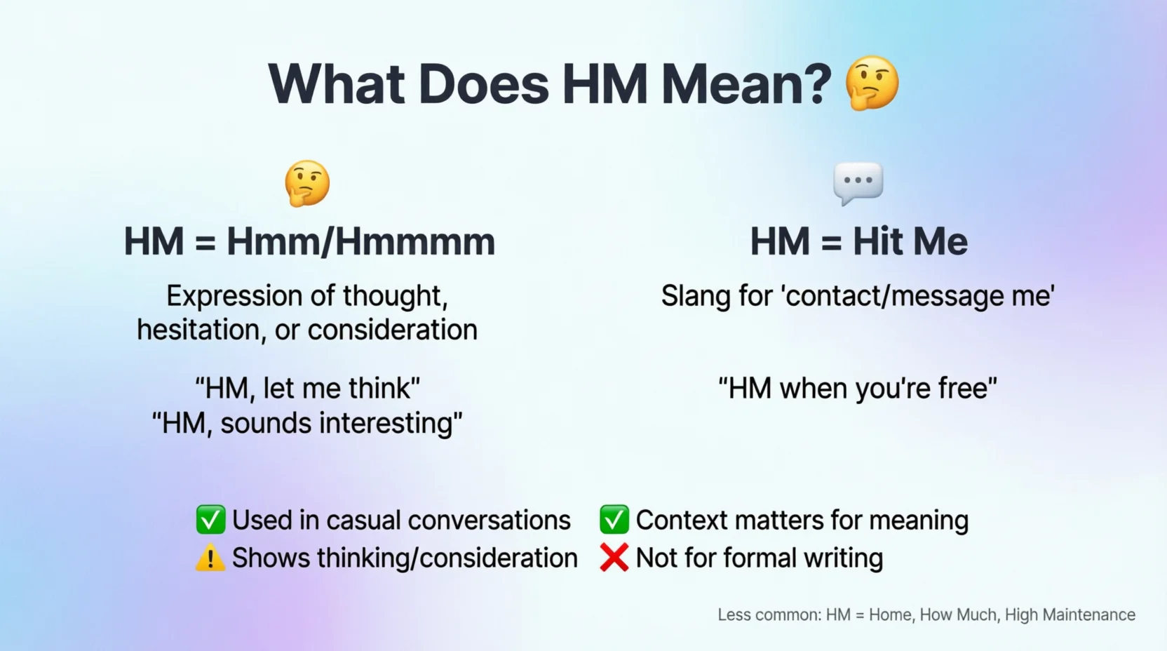 What Does HM Mean 2026