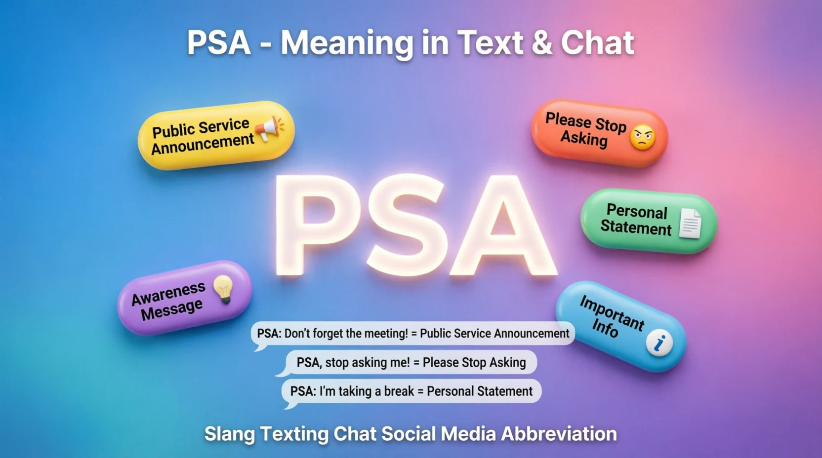 What Does PSA Meaning Slang Mean in Text Real Meaning Media Use 2026