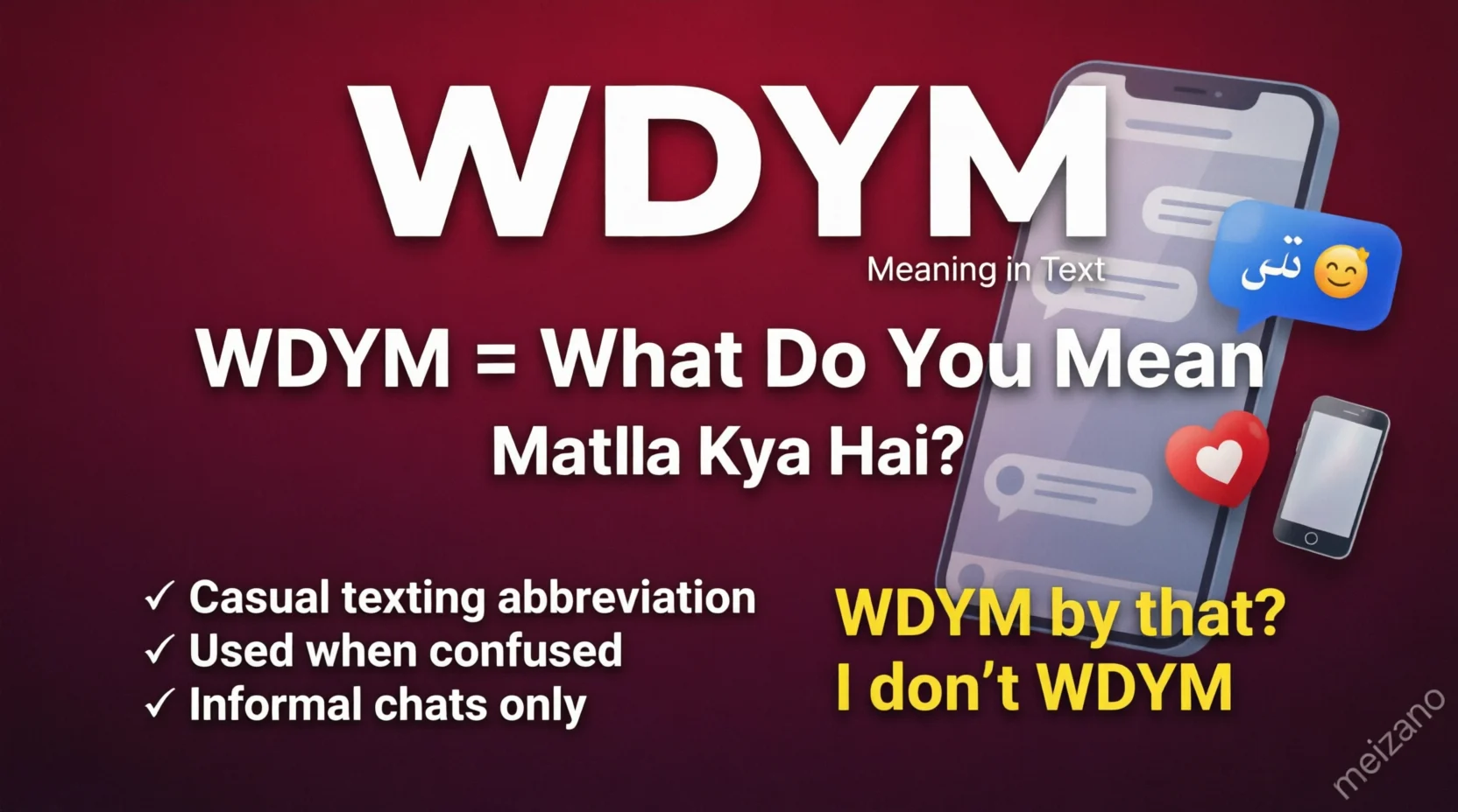 WDYM Meaning in Text Real 2026