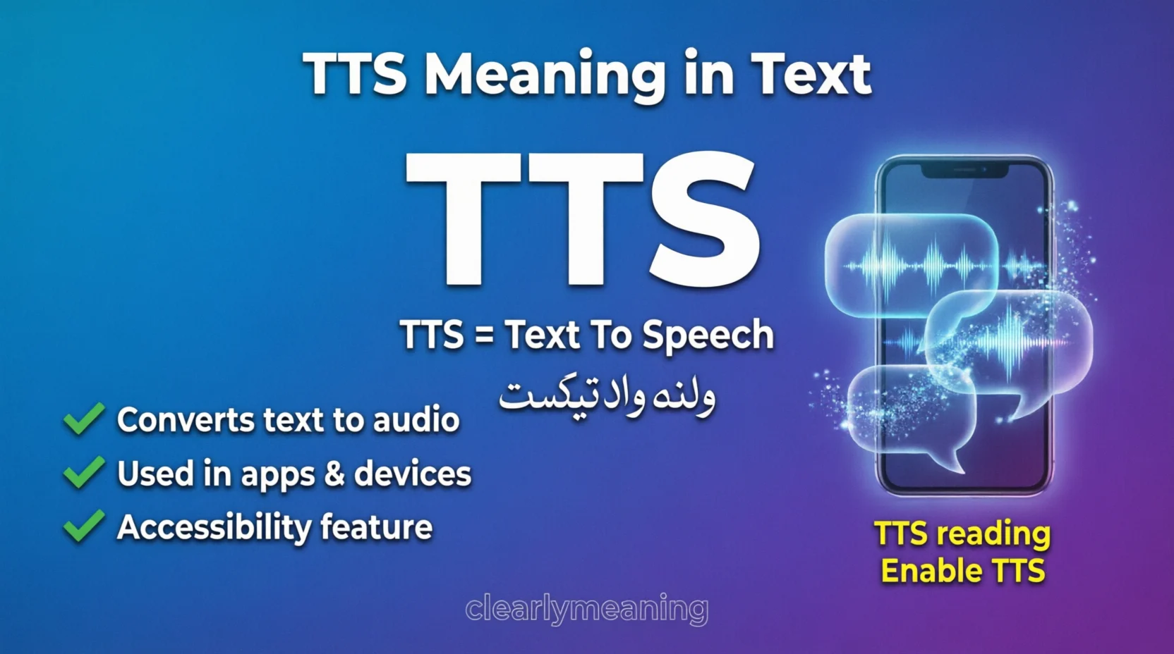 TTS Meaning in Text Real 2026