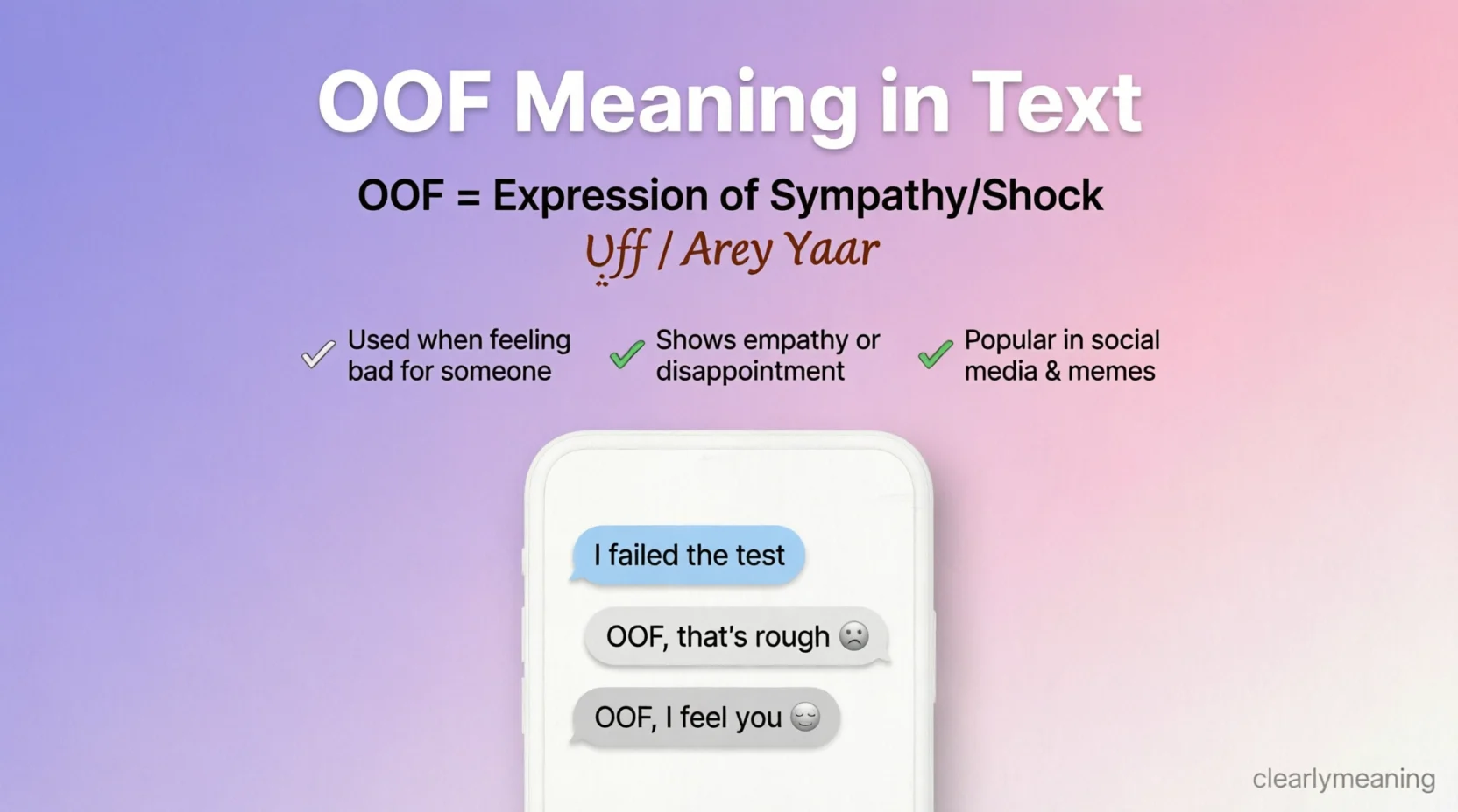 Oof Meaning Mean in Text Real 2026