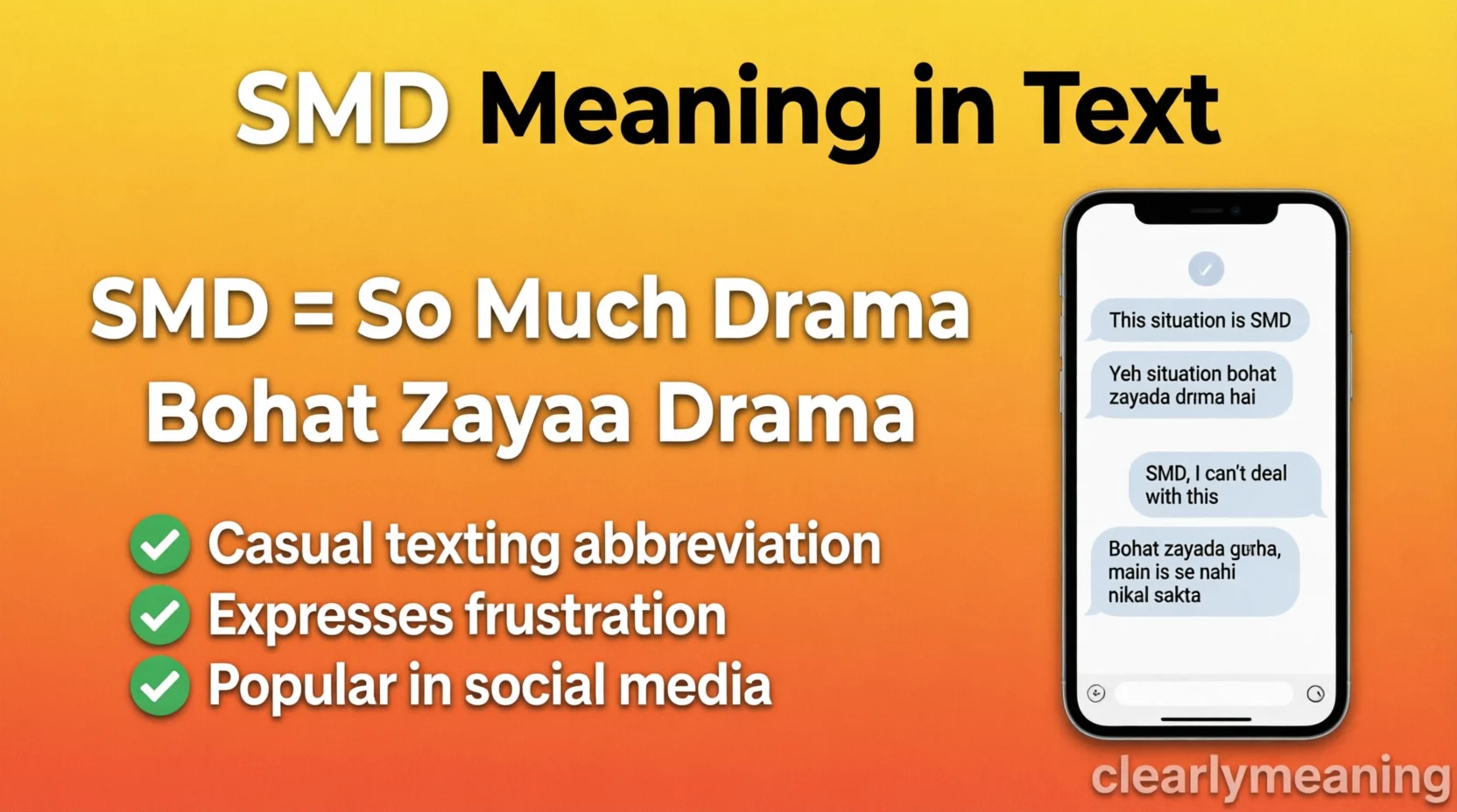 SMD Meaning Text 2026