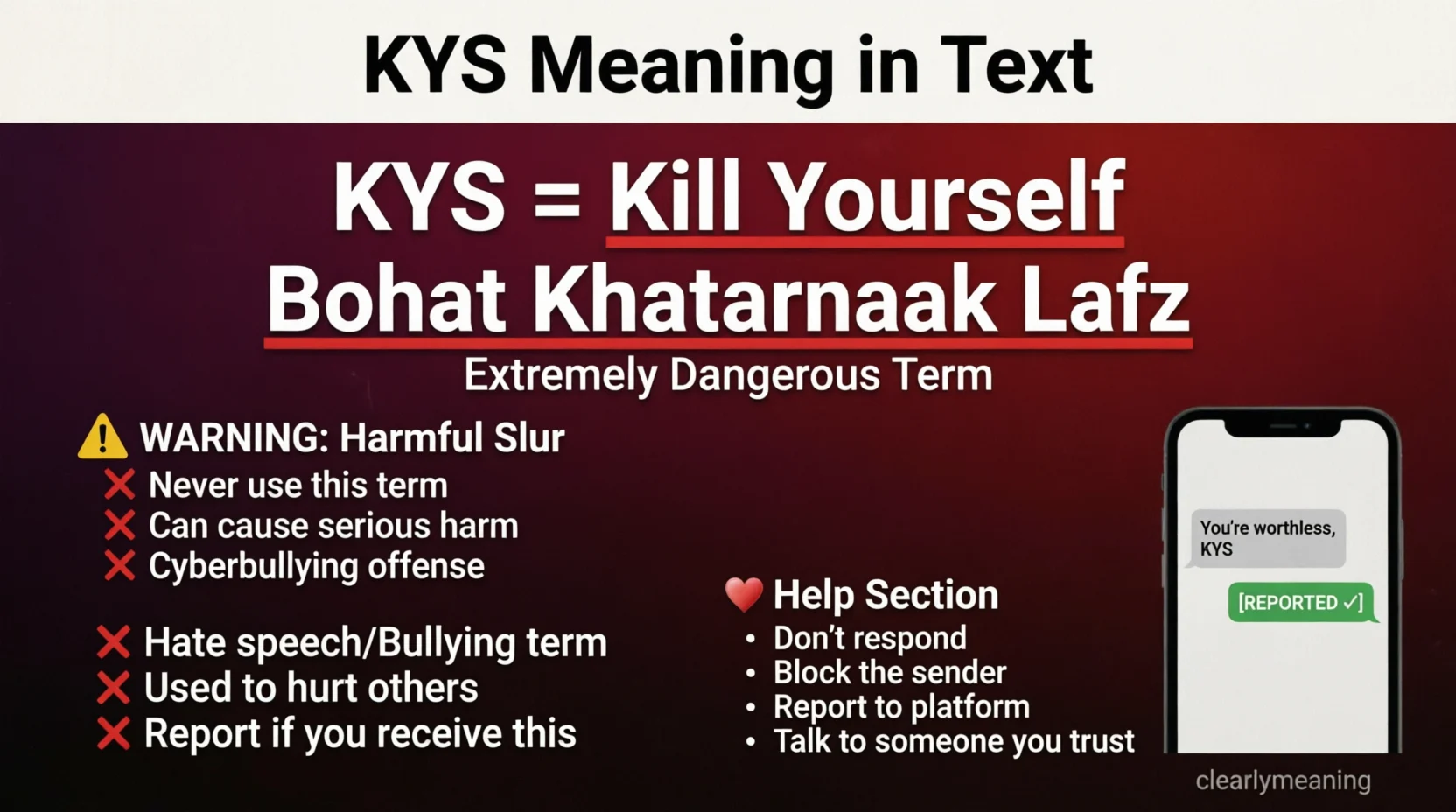 KYS Meaning Mean in Text Real 2026