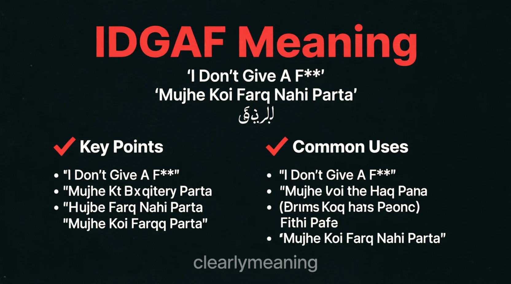 IDGAF Meaning in English The Bold 2026