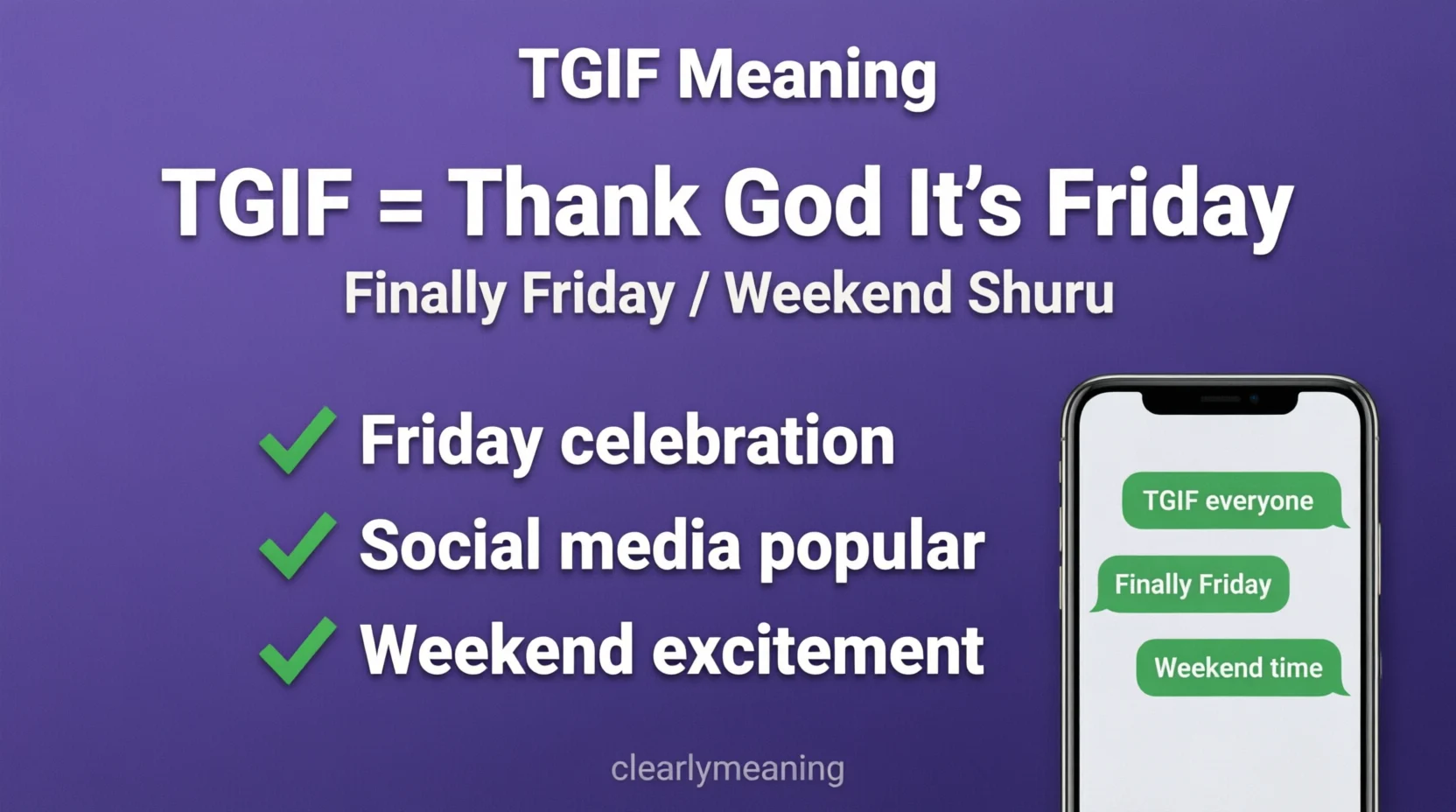 TGIF Means Mean in Text Real 2026