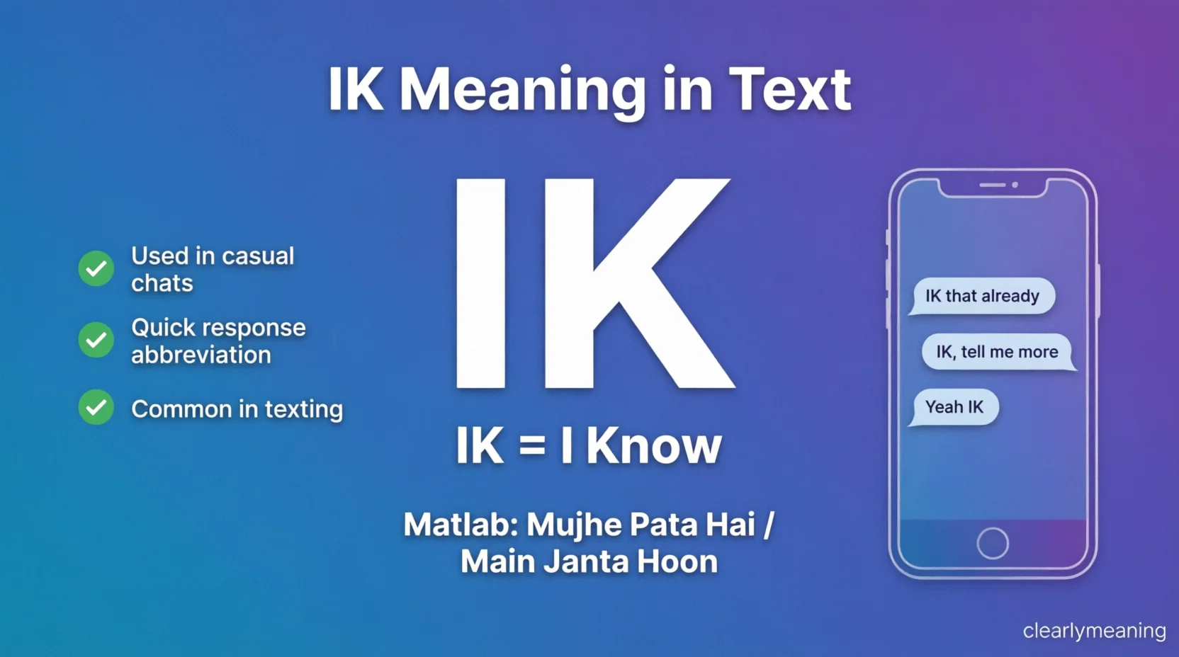 IK Meaning in Text What Does 2026