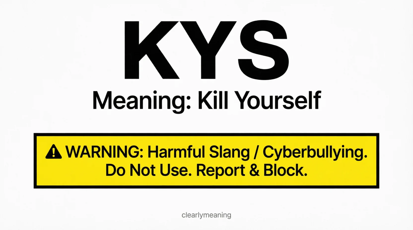 KYS Meaning in Text What This Slang 2026