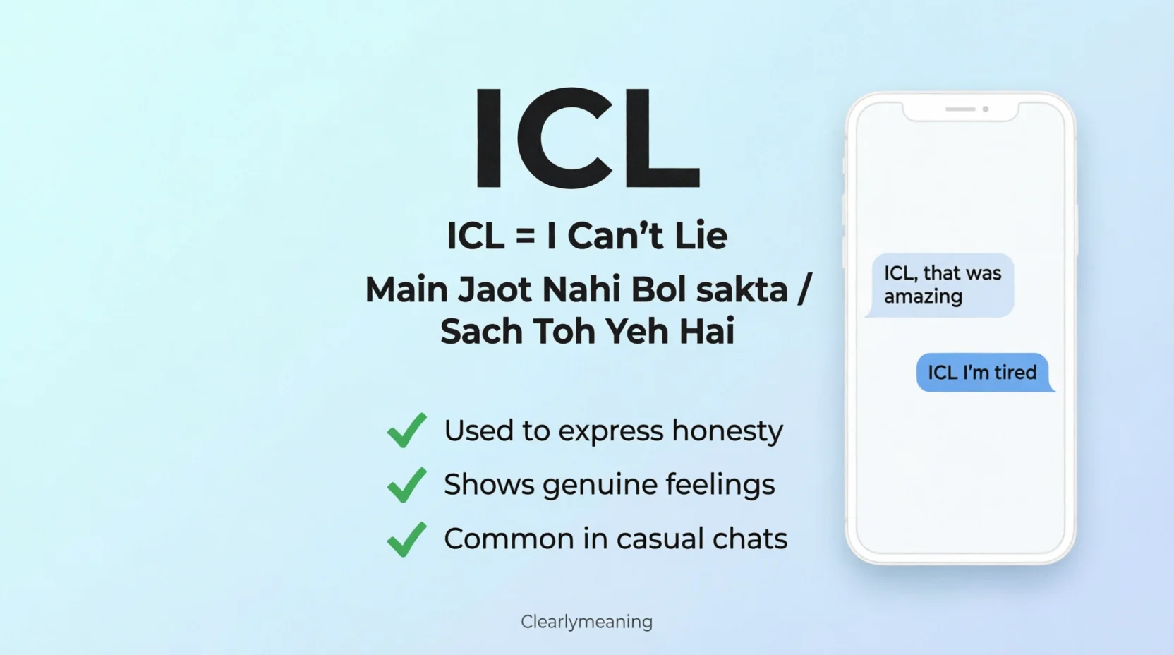 ICL Meaning in Text The Honest Slang 2026